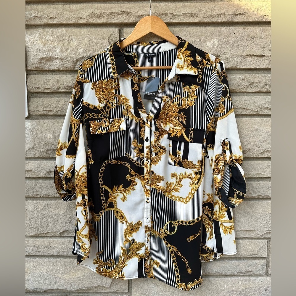 Torrid Madison Versace Like Top